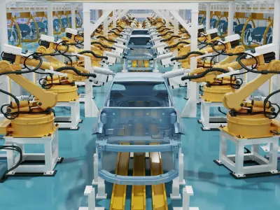 car factory 3D model