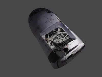 Damaged Space Capsule 3D model
