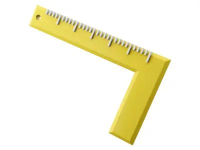  Corner ruler CARTOON  3D model