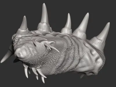 monster creature agua alien space  3D model