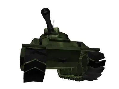 war tank  Low-poly 3D model