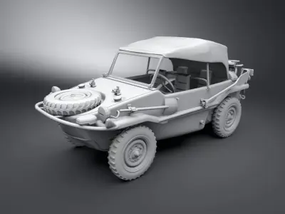 Schwimmwagen Scale model   3D print model