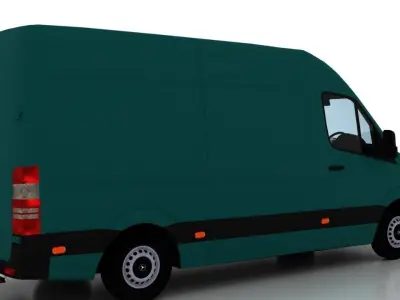 Mercedes Benz Sprinter L2H2 2015 Cargo UK 3D model