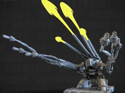 Macaroni 2 Monster 100mm Poseable Set 3D print model