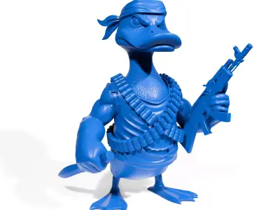 Rambo Duck 3D print model