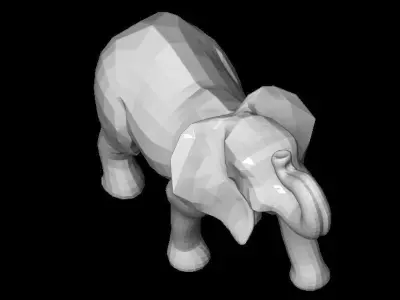 Elefante stilizzato 3D model