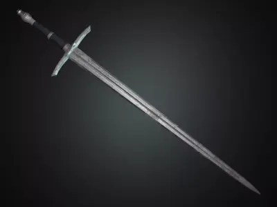 Medieval Sword 3D Model Low-poly 3D model