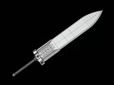 Big Sword made in blender 3D model