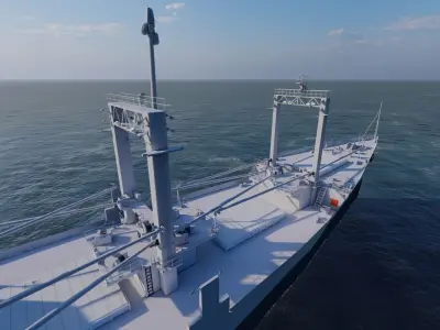 collection ships-Bulk carrier ship-tanker ship 3D model buy