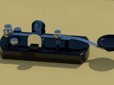 Morse Code Transmitter 3D model