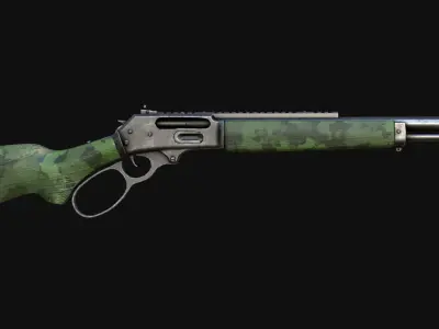 Ruger Marlin Low-poly 3D model