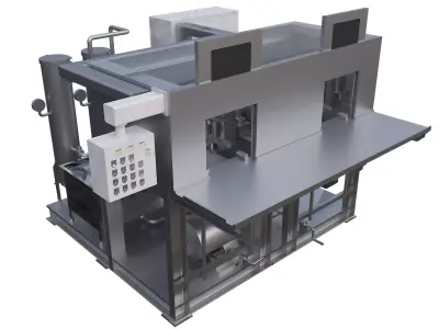 Large rotating drainage equipment 3D model