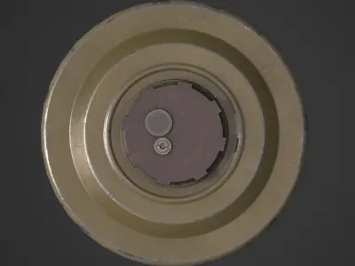 TM-62M AntiTank Landmine Low-poly 3D model