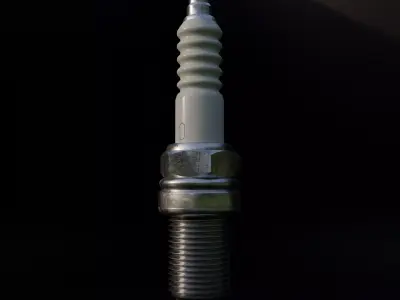 Spark plug Low-poly 3D model by DJ-Games