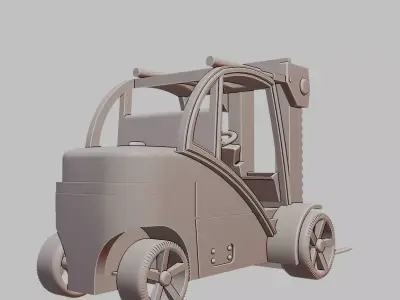 Industrial Forklift Warehouse Vehicle 3D Print Model 3D print model