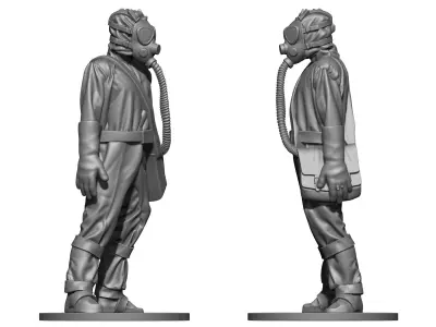 Hazmat suit  3D print model purchase