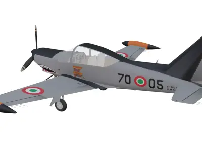 SIAI Marchetti SF260 Low-poly 3D model