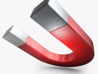Realistic Magnet 3D model