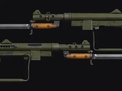 Carl Gustaf M45 Low-poly 3D model