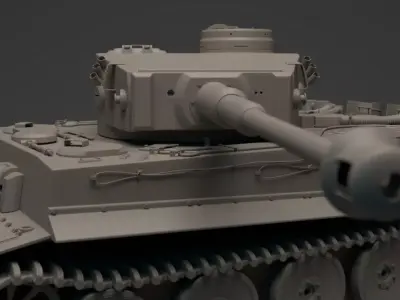 Tiger I - Panzerkampfwagen VI - WW2 German Tank 3D model