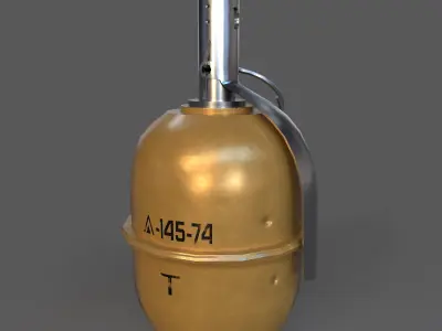 RGD-5 grenade Low-poly 3D model get