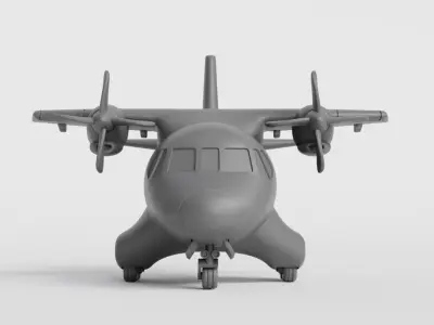 Mini Plane - CN 235 3D print model