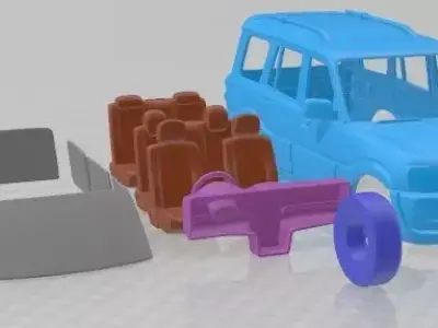 Mahindra Scorpio 2014 Printable Car  3D print model