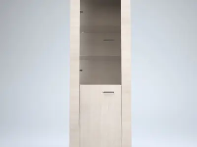 Tall Shelf Cabinet Low-poly 3D model