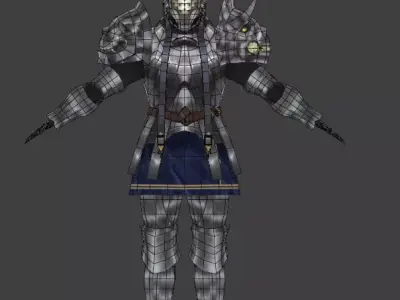  knight Low-poly 3D model