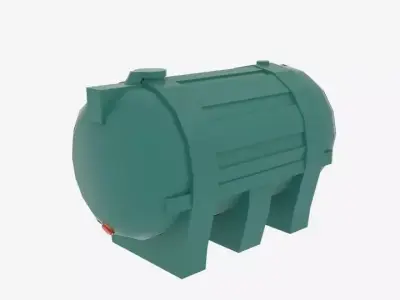 Sturdy Carbery 1250 Oil Tank Low-poly 3D model