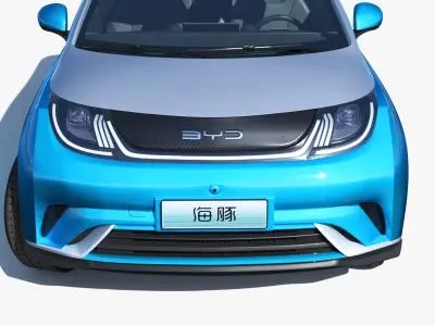 2023 BYD Dolphin EV Knight Edition 3D model