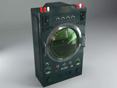 Old Radar 3D model