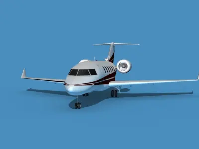 Bombardier CL604 Challenger V07 3D model