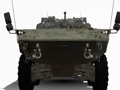 eitan ifv 8x8 Low-poly 3D model