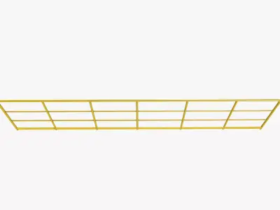 Industrial Railing Low-poly 3D model purchase