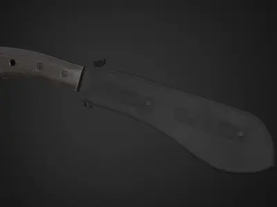 Machete v2 Low-poly 3D model