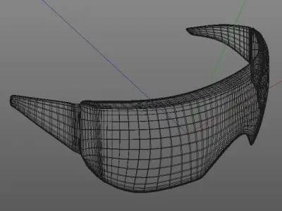 Protective glasses Low-poly 3D model