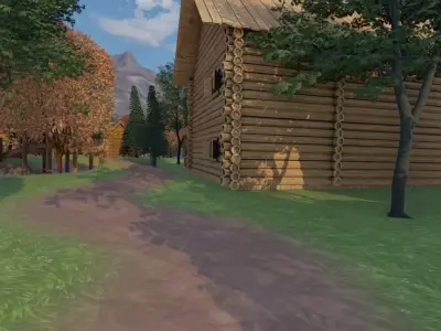 Woodland Village 3D model by SceneLab
