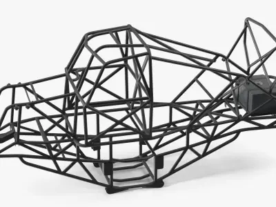  Custom Tubular Racing Frame Assembly Black 