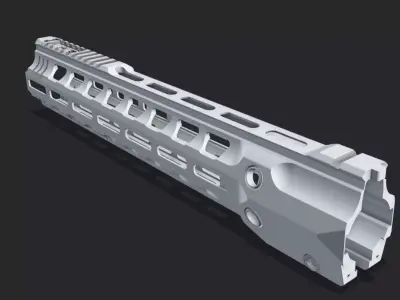 M-LOK Handguard for HK 416 Free 3D model