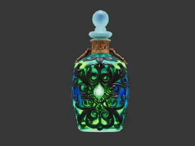 Potion Bottle Free low-poly 3D model
