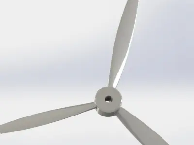 3 Blade Prop Free 3D model