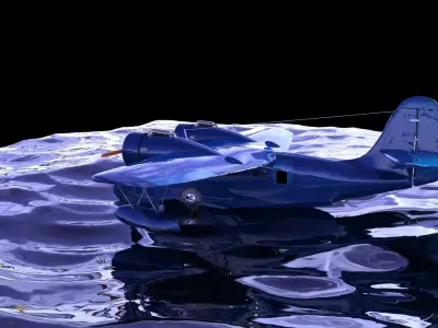 Grumman G-21 Goose Free 3D model