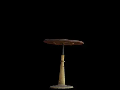 antique wooden table 3D model