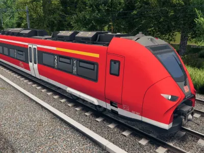 Modern German Train - Siemens Mireo DB Regio Low-poly 3D model