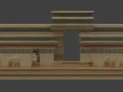 Ancient Egyptian Ritual Courtyard 3D Environment Analysis 3D model buy