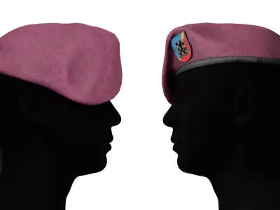 AIRBORNE BERET Low-poly 3D model