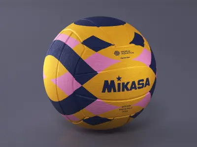 Water Polo Ball Mikasa Multicolor 3D model
