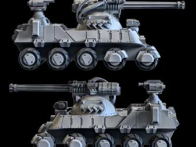 Battle APC 70mm 3D print model