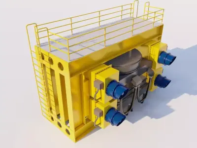 Wet High-Intensity Magnetic 3D Model Separator 3D model
